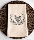 Chicken Themed Kitchen Towel, Farmhouse Kitchen Towel