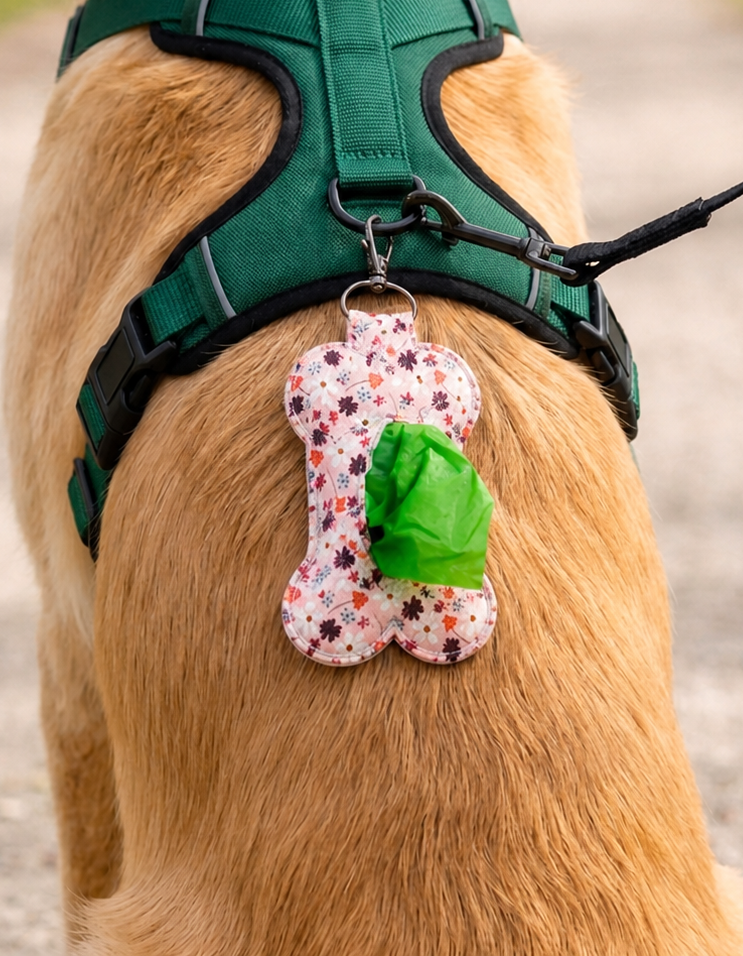 Dog Waste Bag Holder - Bone Shaped