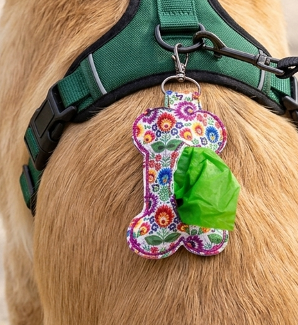 Dog Waste Bag Holder - Bone Shaped