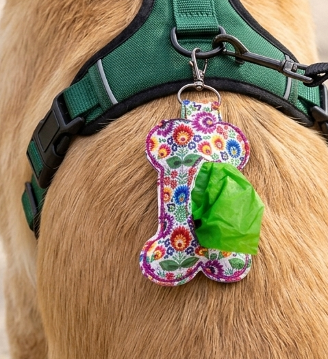 Dog Waste Bag Holder - Bone Shaped