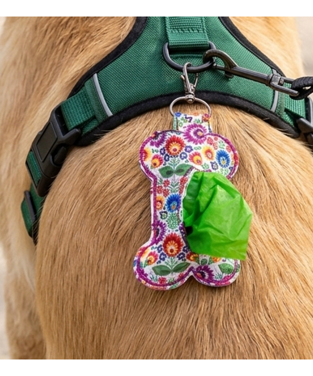 Dog Waste Bag Holder - Bone Shaped